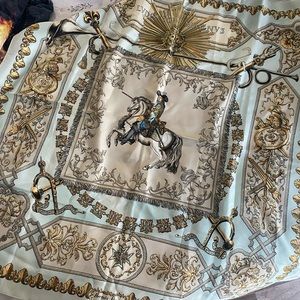 Large Hermes scarf- silk